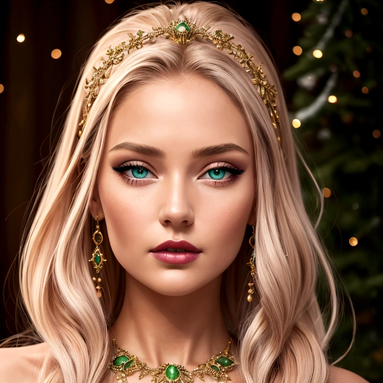 vintage style fantasy, masterpiece, magnificent art, best quality, 1girl, close-up girl nordic princess, Scandinavian mountains, winter weather, symmetrical and hyper detailed face, silky skin like peach silk, vibrant and aggressive green eyes, white and messy hair up to the waist, sculptural body, (sparks: 0.7), Adobe Illustration, Trand on Artstation, 8K, hd, UHD, cold and soft lighting, --q 500 --s 100, -