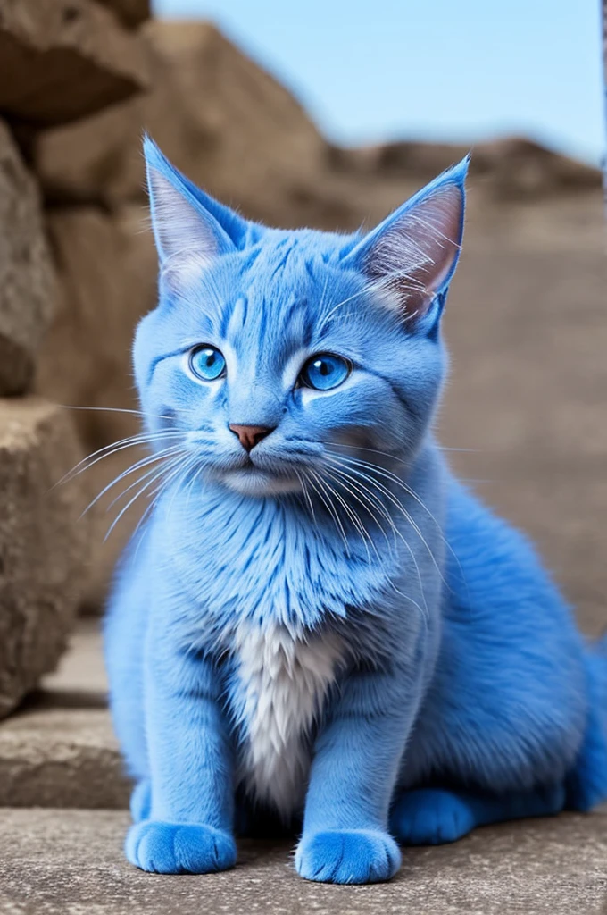 blue cat, cute