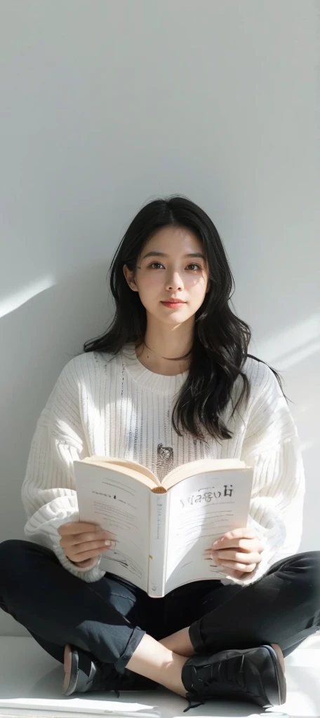 Female staff,In the office,Real scenes,Real portrait,Disc glasses,Full breasts,D cup,Black bikini,Dark blue skinny jeans,Smooth waist skin,Navel,Ilium is round and smooth,Delicate facial skin,Smooth hair,Real skin,衣着布料真实Feeling褶皱Feeling,Description,Exquisite facial features,No invisible watermark,Non-glaring light and shadow,Natural light and shadow,Black Hair,Pure Desire,Feeling,Smile,Best quality,masterpiece,front,Legs apart,Sitting at the table,Hips pouted,Leg split,(Detailed facial depiction),(Detailed depiction of clothes)