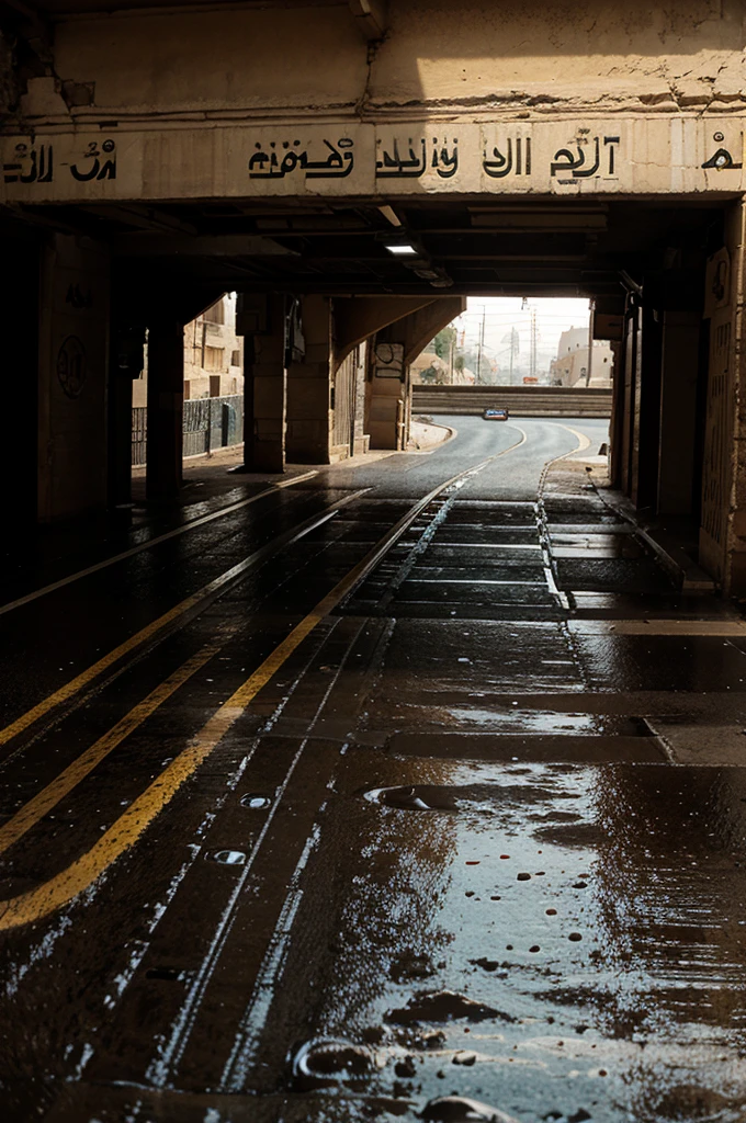 The roads of Egypt were wet at that time