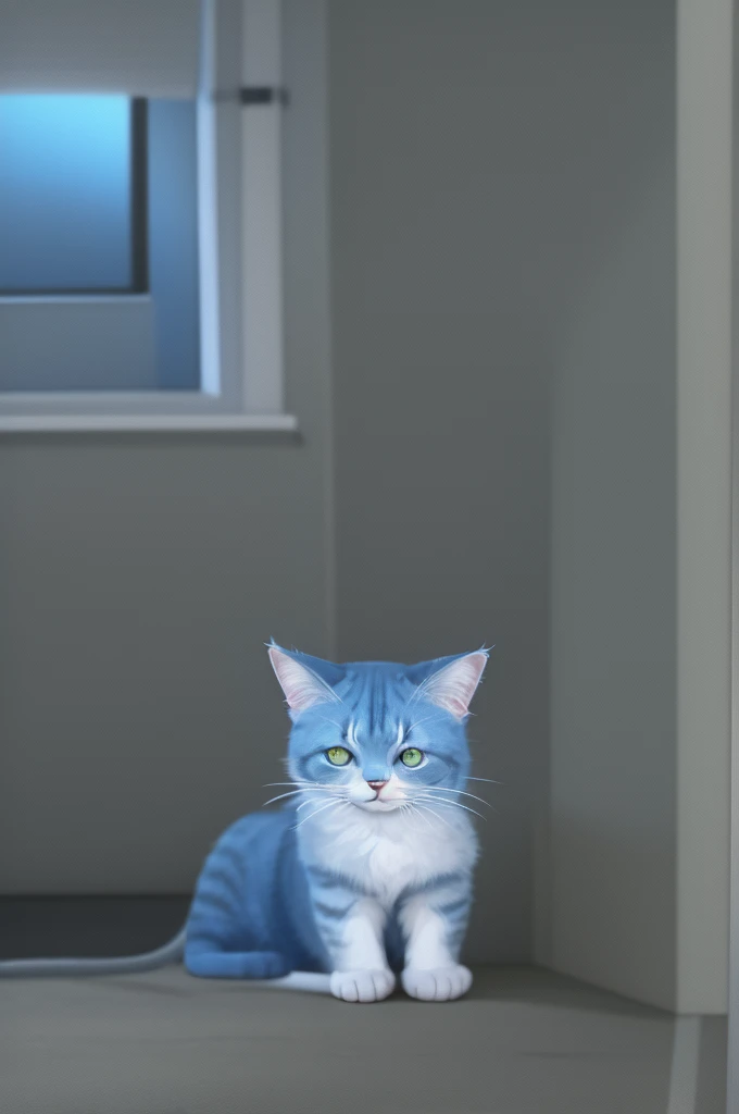 cat, blue, mystery