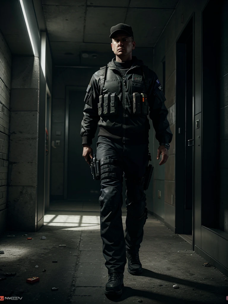 Character form game called Tom Clancy's Rainbow Six based on book writen by Tom Clancy called "Rainbow Six", 8k