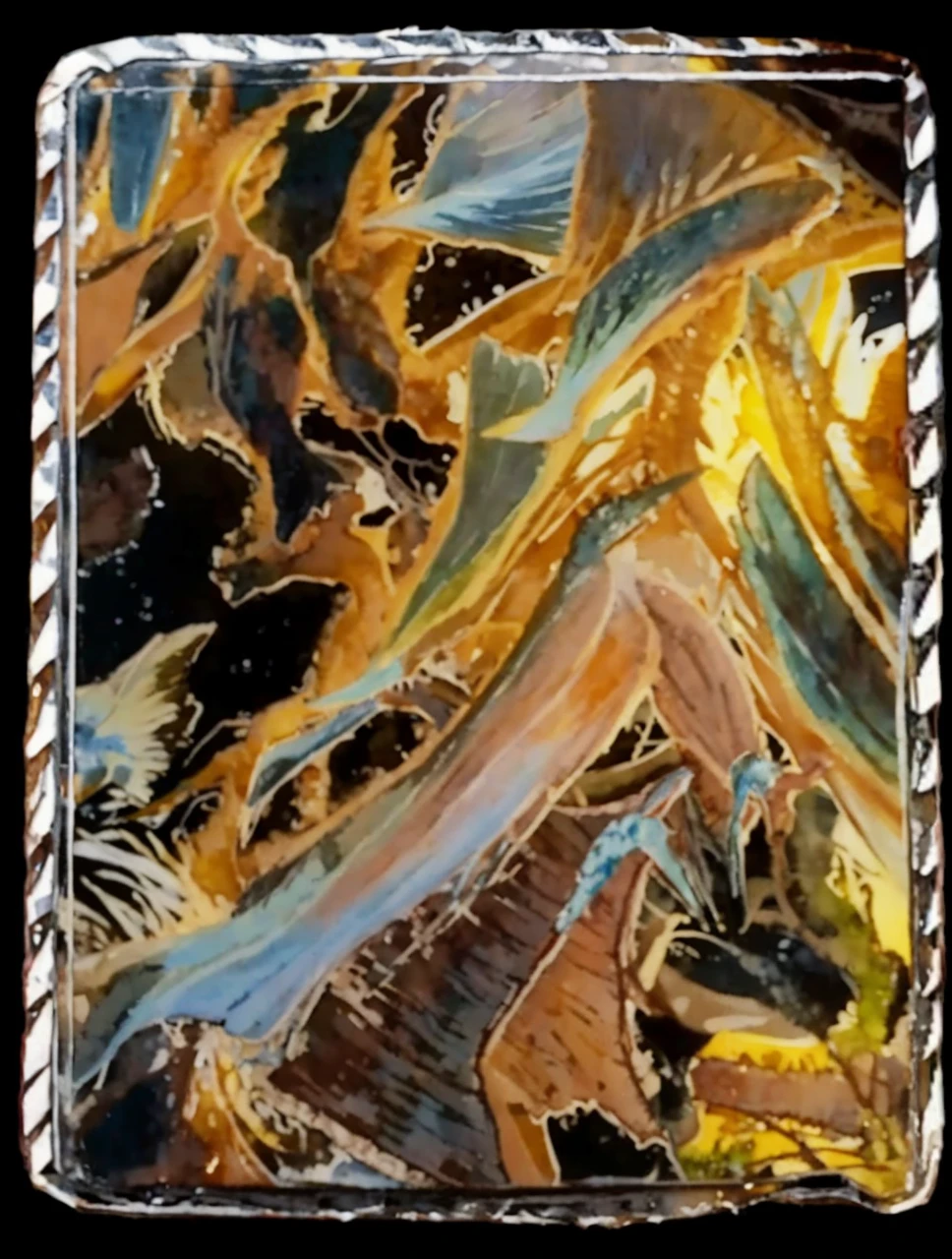 attack on titan profile,Archaeopteryx giant,Colorful and distinct,Clear changes in light and shadow,Delicate and smooth watercolor painting