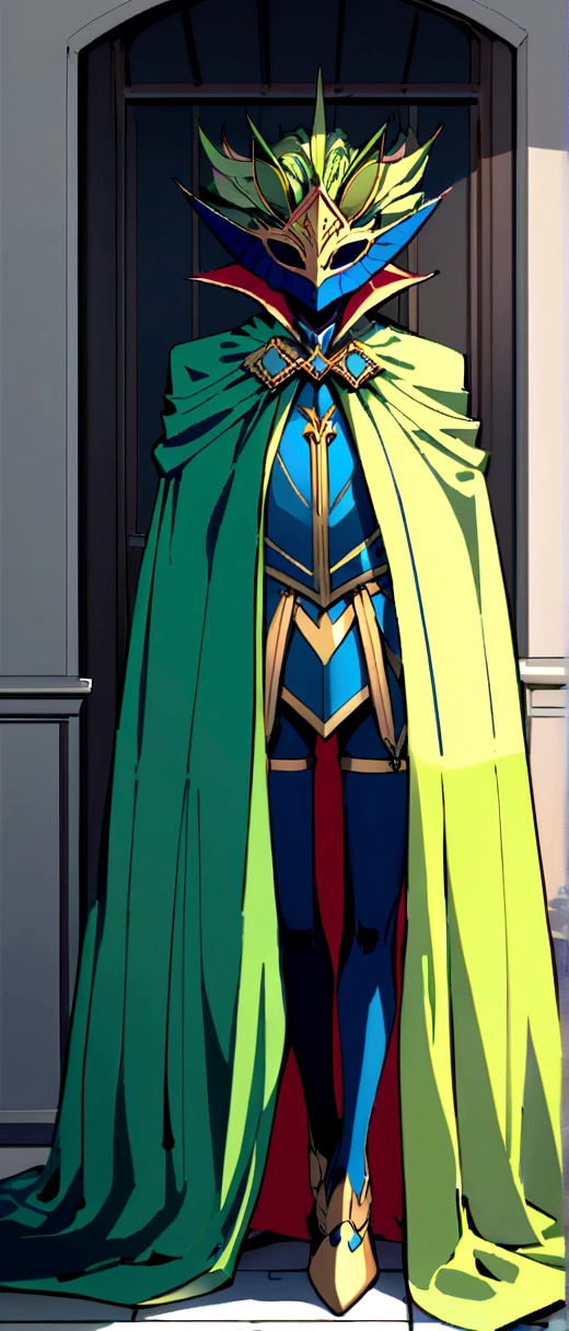 Une super-héroïne avec masque et cape, avec des collants bleus, avec ceinture jaune, qui fait une fellation a un sexe d homme sous la pluie.