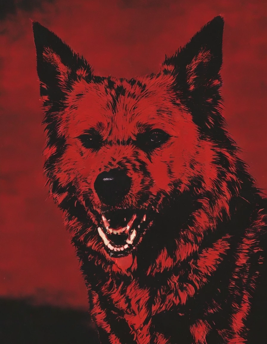 dog in RedV style