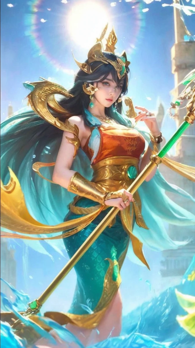 ((Best quality, 8k, Masterpiece :1.3)), Sharp focus :1.2, A pretty woman with perfect figure :1.4, Slender abs :1.2, ((Layered haircut, Big breasts :1.2)), (Tank top shirt :1.1), (Street :1.2), Highly detailed face and skin texture, Detailed eyes, Double eyelid