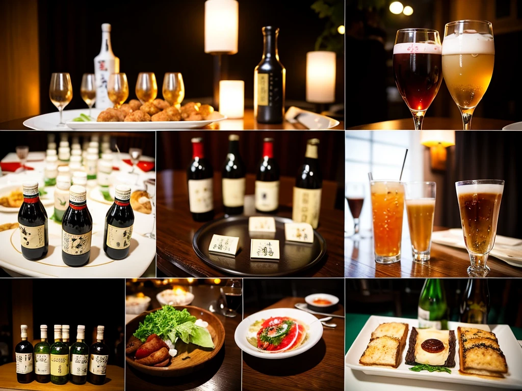 Detailed images that look like they were taken with a high-end camera、party、couple、banquet、Japanese sake、Shochu、hot sake、Japanese sakeファン、I love Japanese sake、because I'thin、Women who drink alcohol、36 years old、38 years old、Colombia、Brazilian、Japanese、Dutch、German、Portuguese、Belgian、it is、American、french、Spaniard、Italian、Indian、Englishman、Cut your hair short、brown hair、beautiful woman with glasses and cup、Japanese sake glass and wine glass contain sake.、720m of Japanese sake、1.You can also see the 8L sake bottle...、There is also Choshi、adult woman in her 30s、Have a nice smile while enjoying a drink.、The location is a hotel restaurant..、You can see the beautiful night view of the city outside the window..、The floor is the 1st floor、In the background you can see a man and a woman enjoying alcohol...。