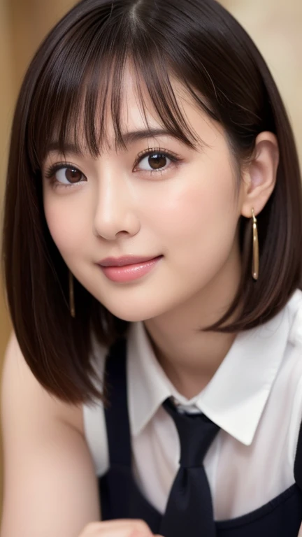 (masterpiece)、(Highest quality:1.5)、(Photorealistic:1.2)、(Surreal), (High resolution), (Realistic), (Post-processing),(Sharp focus), Sharp focus:1.2,Backlight, (Improvement of quality:1.4), (Narrow waist)、Big Ass、((Perfectly detailed five-fingered hands)),(Anatomically correct body)、((1 female:1.4))、Japanese、Realistic Skin、(Small chest:1.4)、Bust size is A cup、Pretty woman with perfect figure:1.4,(from the front:1.5), (Enhances the beauty of skin texture:1.1),No makeup、美しいBlack Hair、The best smile、Natural color lip、(Small Mouth:1.4)、The mouth is not open、Thick lips、(Oval Face)、Even bangs、Hide eyebrows with bangs、((33-year-old woman))、Bob Hair、Hair blowing in the wind, (Black Hair, Iris, Watery eyes, Shining Eyes, Bob Cut Hair, Small earrings,), Hair behind the ear、No makeup、(Drooping eyes)、(((One lovely woman)),((A big friendly smile)),(( Small breasts,Small breastsの谷間)),((((Plump Cheeks)))),((whole body:1.5)),very cute,(Baby Face),高級restaurantで、full-course dinner、Wine Party、Bright image、The beauty of wine, Beautiful Face, red wine 、Appetizers、Italian food、Wine bottle、Champagne、sparkling wine、(slimな顔), (The body is slim),restaurant, White wine, slim, wine glass, 中央に置かれたwine glass, Beautiful fine grain, Depth f/2,saturation, High Contrast, Strong light and shadow,Moist Body:1.5、3D texture、Delicate eyes、((In front of the food on the table:1.5))、White collar shirt and tie、erious expression