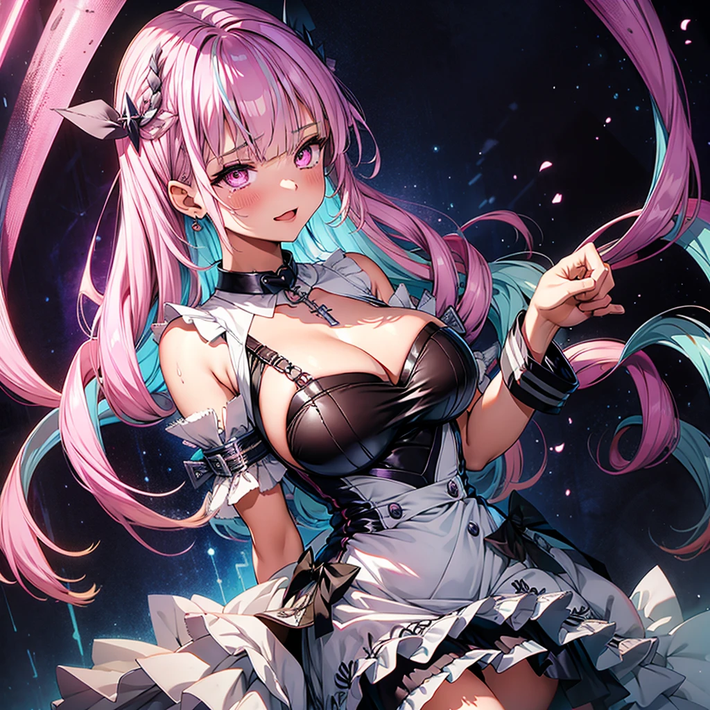 (masterpiece),(Highest quality),(Super detailed),(Best illustrations),(Best Shadow),(Absurd),(Detailed Background),(so beautiful), 16K, 8K,4K, (so beautiful)Minato Akua, One person, alone, Big Breasts, , , fluorescent pink eyes, , heart-shaped pupils, , , Oculogyric crisis, , empty eyes, blank eyes, Perfect figure, , paw pose, Arched back, tongue out, , , orgasm, afterglow, erotic smile, , , Open your mouth languidly, , Sexy posture, , masturbation, vibrator, , , cross-eyed, rolling eyes, , water eyes, tears, BDSM, first round, latex, saliva trail, , shiny skin, , Breast fetish, , , torogao, ahegao, BREAK, , Dramatic lighting, , , , night, , , Torrent of Light, mysterious, spoken heart, ,