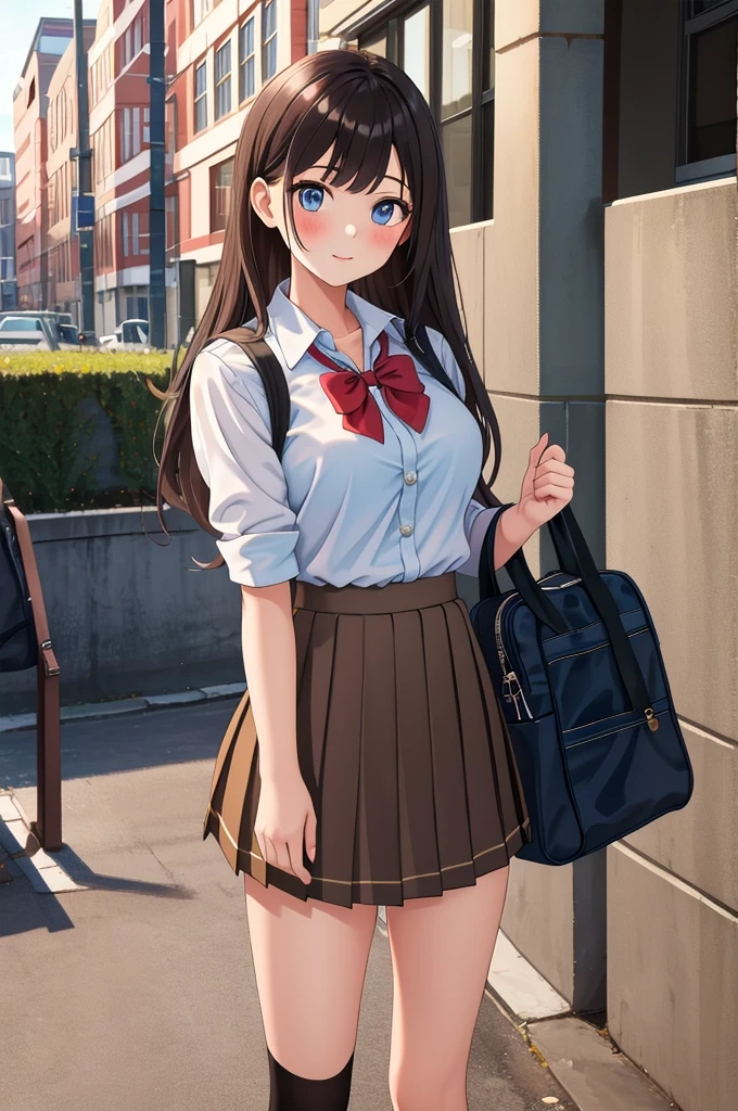 masterpiece,best quality,1girl, school girl in short skirt, highly detailed