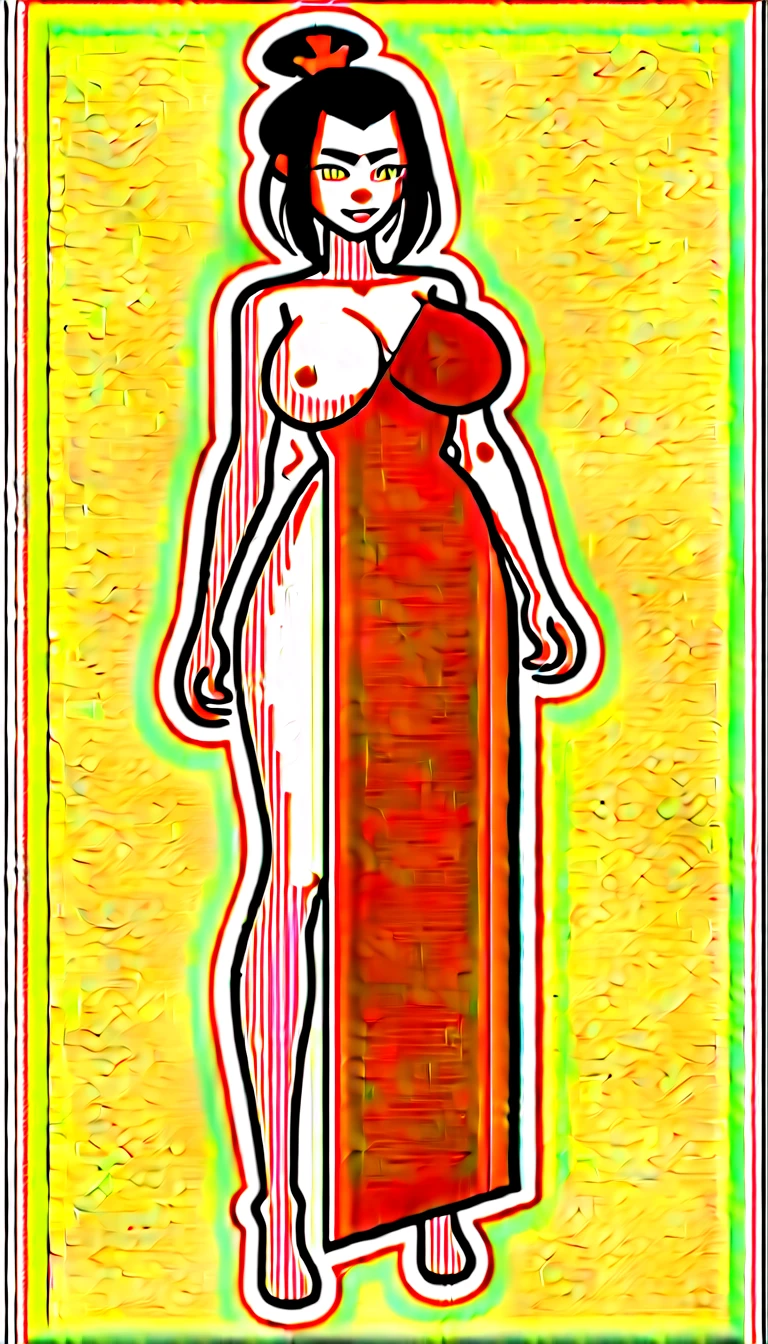 ((High Quality Image)) ((Perfect Autonomy)) Masterpiece, Azula, solo girl, naked, big breasts thick body, Azula Avatar The Last Airbender, standing, in the living room, Azula, cuerpo completo, high resolusion