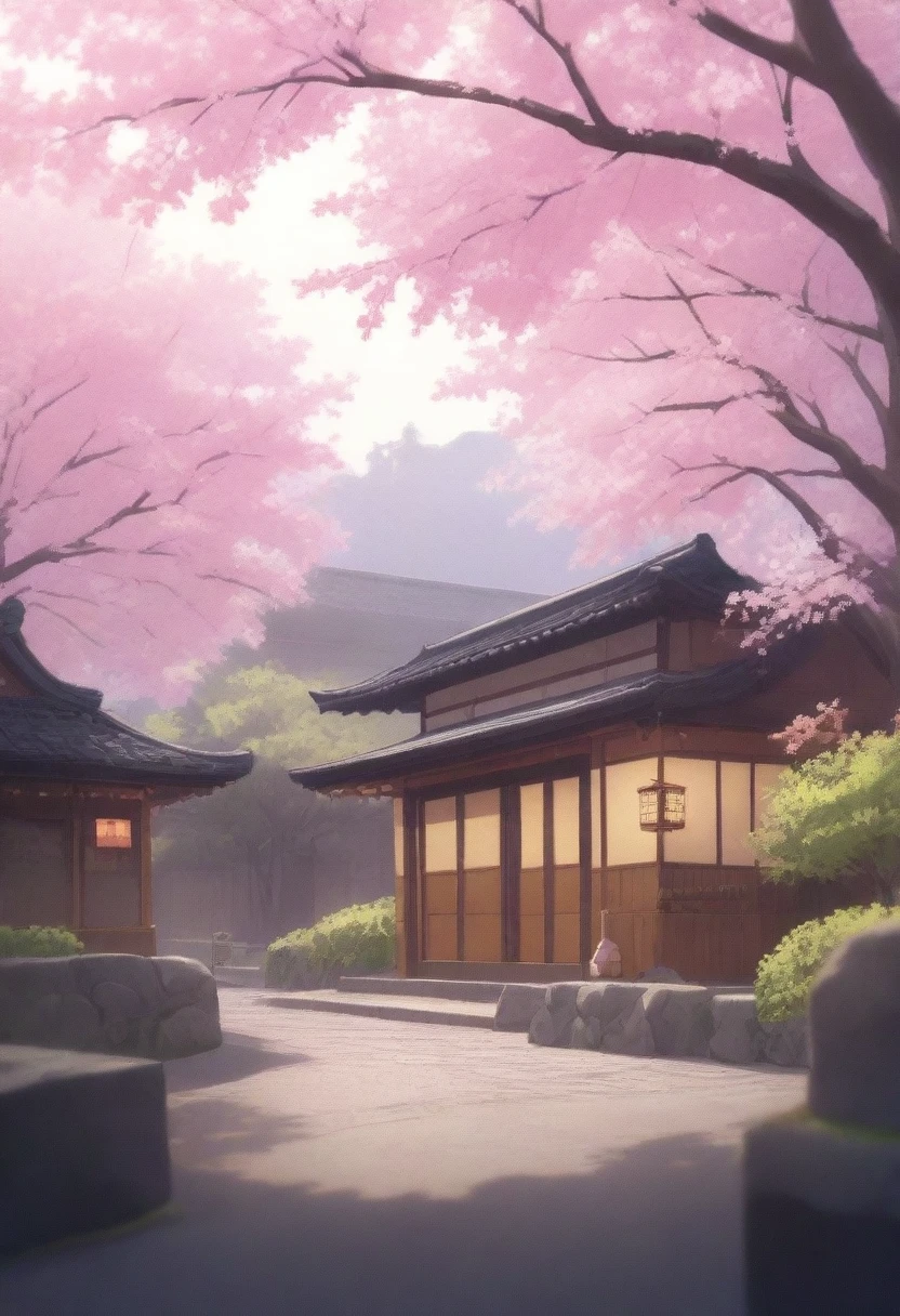 landscape Japanese restaurant Sakura without people