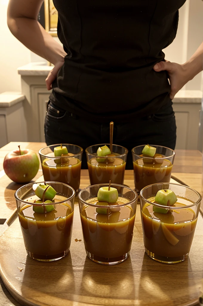 Caramel Apple Jello Shots