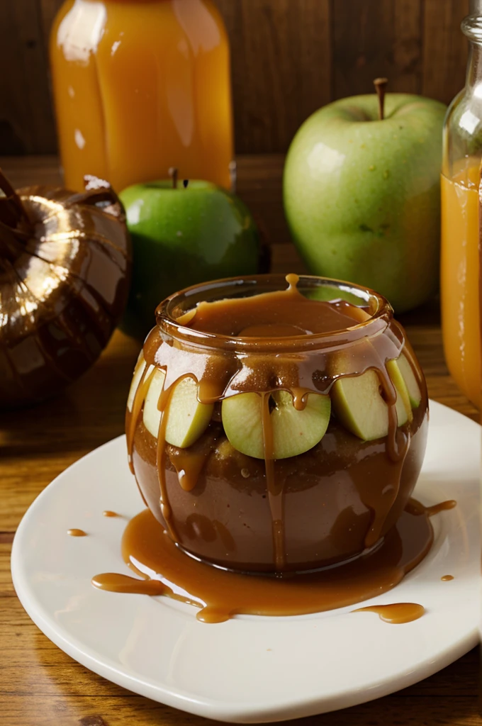 Caramel Apple Jello Shots