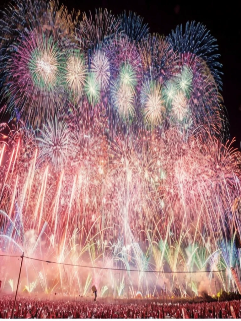 Japanese Landscape、firework、Real Stick、Real、4K、8K、High Definition、16K