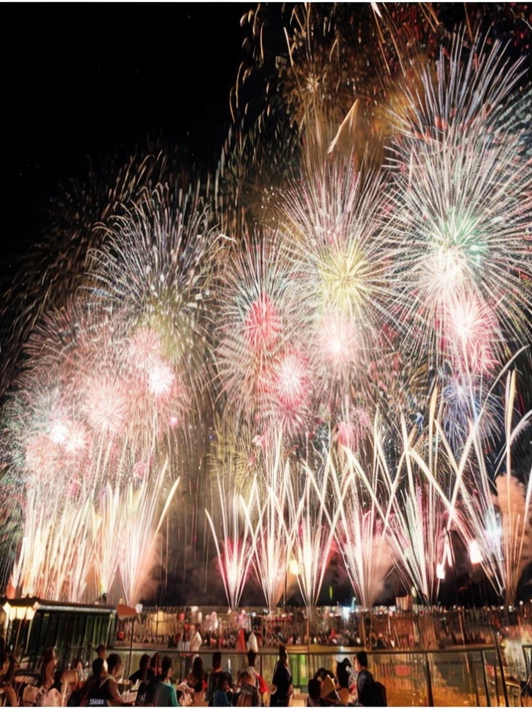 Japanese Landscape、firework、Real Stick、Real、4K、8K、High Definition、16K