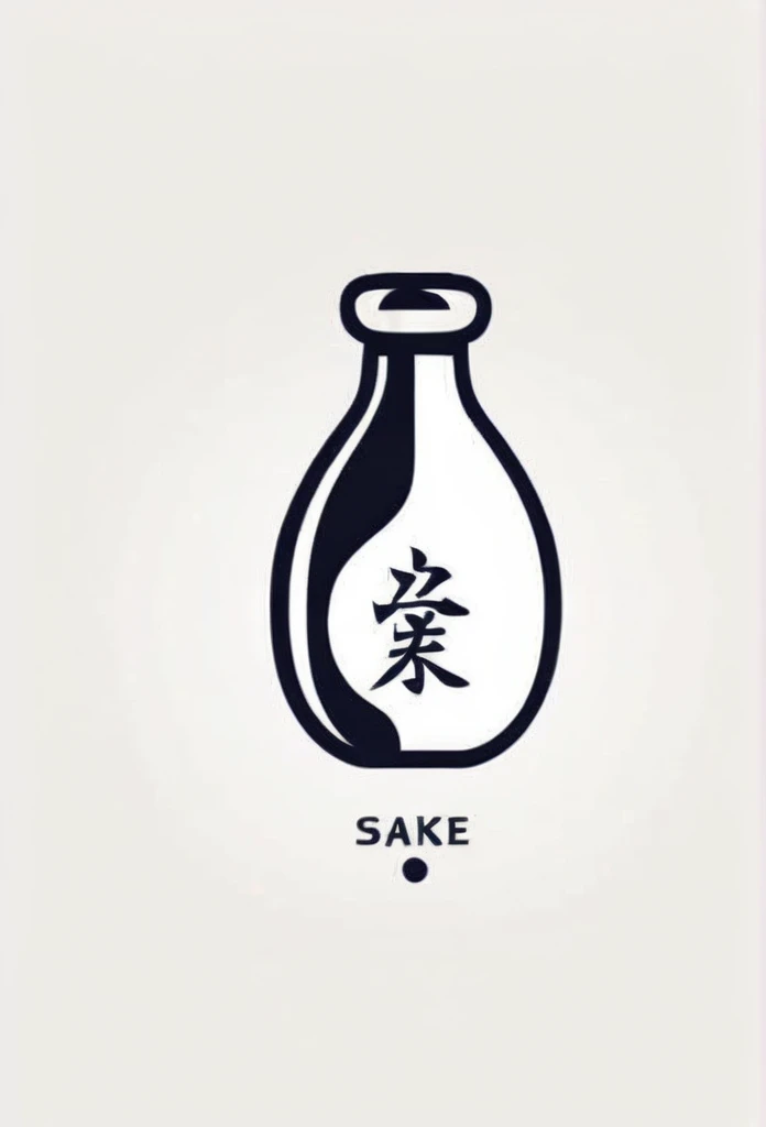 Stylish logo of Japanese sake delivery app
A logo that looks like a luxurious bottle of sake is poured into the boar mouth slightly diagonally from the air
a logo that looks quite luxurious
Pretty cool
chic and modern design
White background