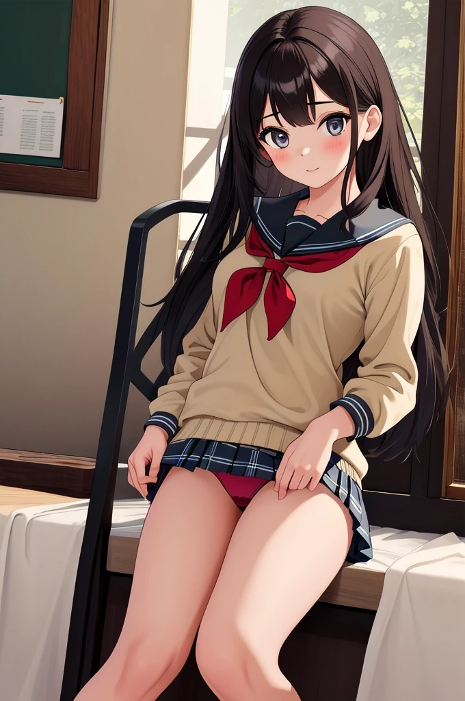 masterpiece,best quality,1girl, school girl in panties, highly detailed