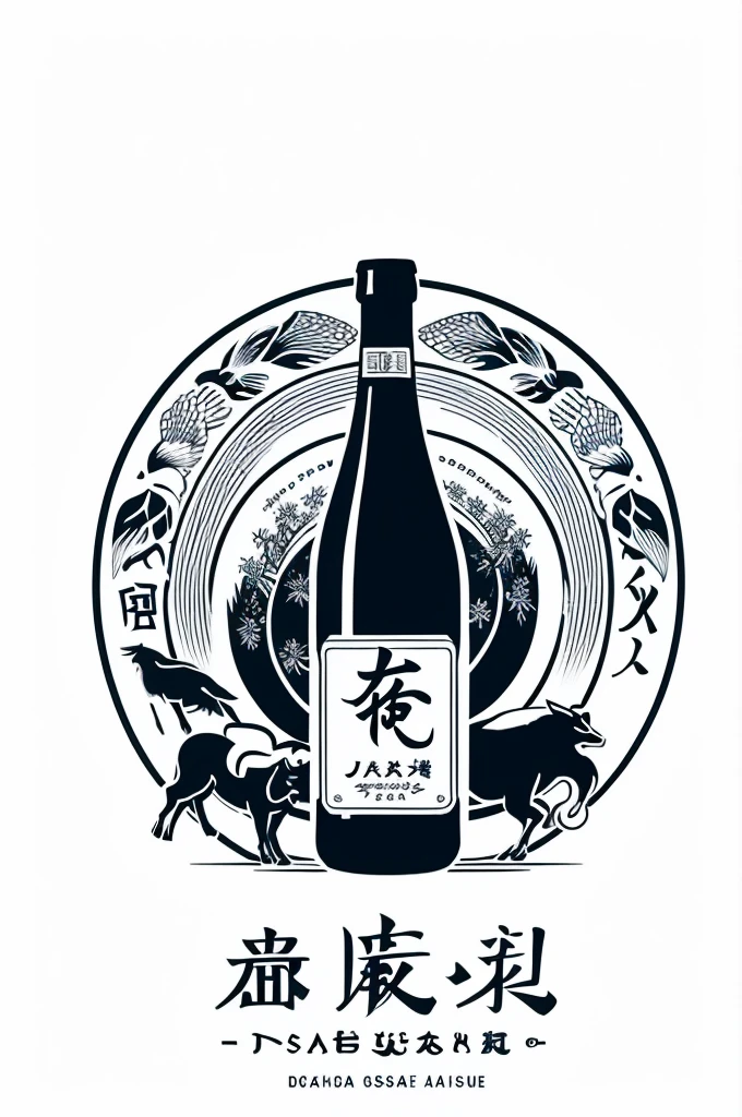 Stylish logo of Japanese sake delivery
A design silhouette that looks like a single stroke of calligraphy, with a luxurious Japanese sake bottle, a logo that makes sake look stylish from the air diagonally, and sake dripping beautifully into the boar mouth
a logo that looks quite luxurious
Pretty cool
chic and modern design
White background