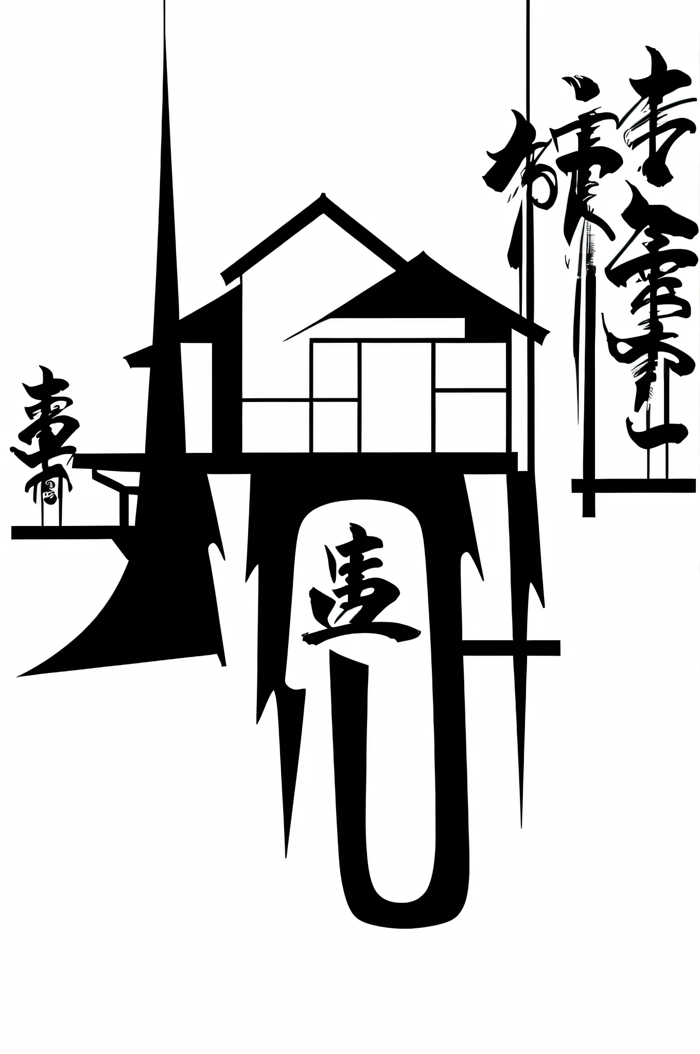 Stylish logo of a Japanese home renovation company

A cool logo with a modern, stylish house silhouette with a design that resembles a stroke of calligraphy

Pretty cool
chic and modern design

White background