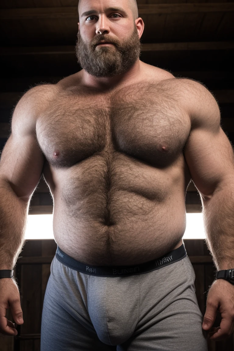 8K HIGH RESOLUTION HDR Very Extremely Realistic Very Detailed High Quality Create a professional studio-style 8K HDR Very Real photograph featuring a middle-aged daddy rugged bodybuilder muscle bears man , burly, very realy detailed hairy, 8K very realistic beared big daddy muscle bear, and 8K very realistic detailed rugged burly man in boxer briefs. Very Realistic detailed boxer briefs, very realistic bulge, very realistic hair, very realistic beards, very realistic thick chubby fat neck, very realistic neck lines, very realistic detailed neck, very realistic belly, very realistic burly chest, very realistic detailed hairy burly strong chest and arms, very realistic detailed hairy burly strong chest and arms, very realistic pecs, very realistic burly muscle bear body, very realistic nipples, very realistic burly muscle bear body, very realistic face, very realistic detailed face, very realistic eyes, very realistic detailed eyes, very realistic pupils, very realistic detailed pupils, very realistic nose, very realistic waist, very realistic facial features, very realistic burly arms, very realistic elbows, very realistic hands, very realistic pecs, very realistic belly, very realistic human man body, very realistic bellybutton, very realistic wrists, very realistic fingers, very realistic fingernails, very realistic shoulders, very realistic mouth, very realistic lips, very realistic mens clothing, very realistic detailed mens clothing. 8K HDR Very Realistic Hairy Bearded Burly Muscle bear Photoshoot, A very realistic burly muscle bear man in a Farm, 8K HDR Very Realistic Intricately Detailed, 8K HDR very realistic detailed Farm surroundings, 8K HDR very realistic surroundings lighting, No Deformities, captured with a 85mm lens by a world famous photographer, 8K HDR Very Ultra Realistic and 8K HDR Very Realistic Photograph, 8K HDR Clear HDR Quality full with very realistic real details