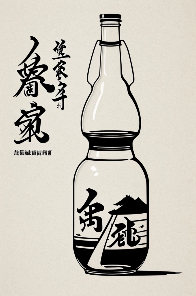 Stylish logo of Japanese sake delivery

A single stroke, calligraphy-like design, silhouette, high-class Japanese sake bottle, stylish from the air, and beautifully pouring sake into the boar mouth

a logo that looks quite luxurious


Pretty cool
chic and modern design

White background