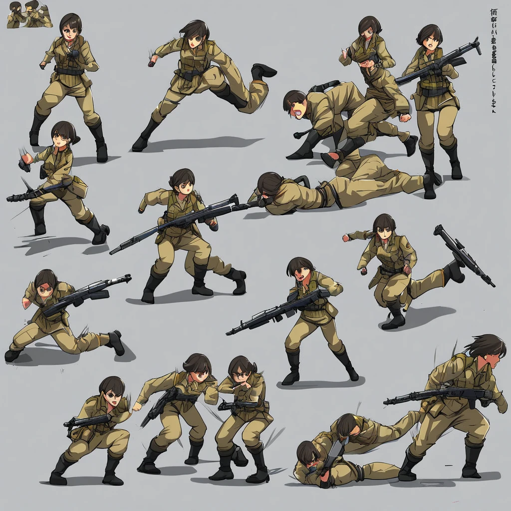 Combat Action，Multiple Views