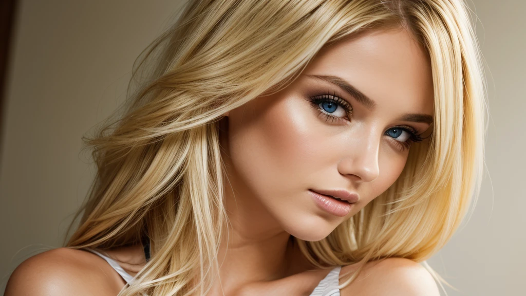Beautiful girl, blonde, 25 years, model appearance