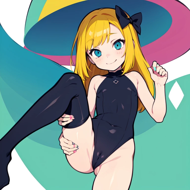 cute anime girl showing off butt