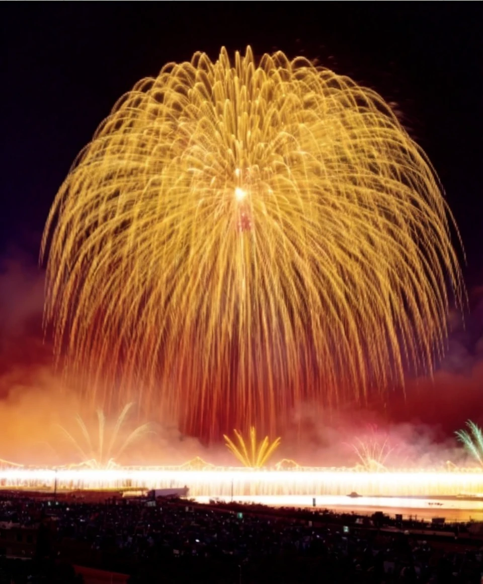 Japanese Landscape、firework、Real Stick、Real、4K、8K、High Definition、16K