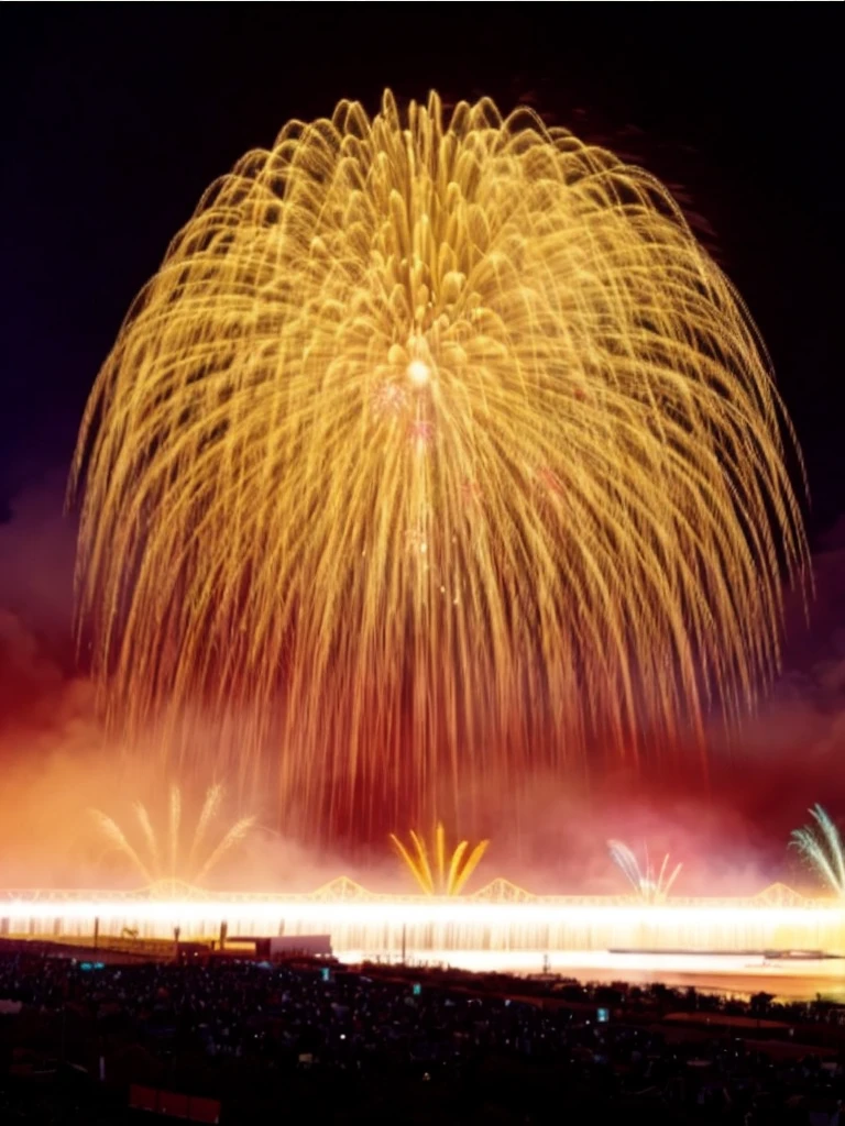 Japanese Landscape、firework、Real Stick、Real、4K、8K、High Definition、16K