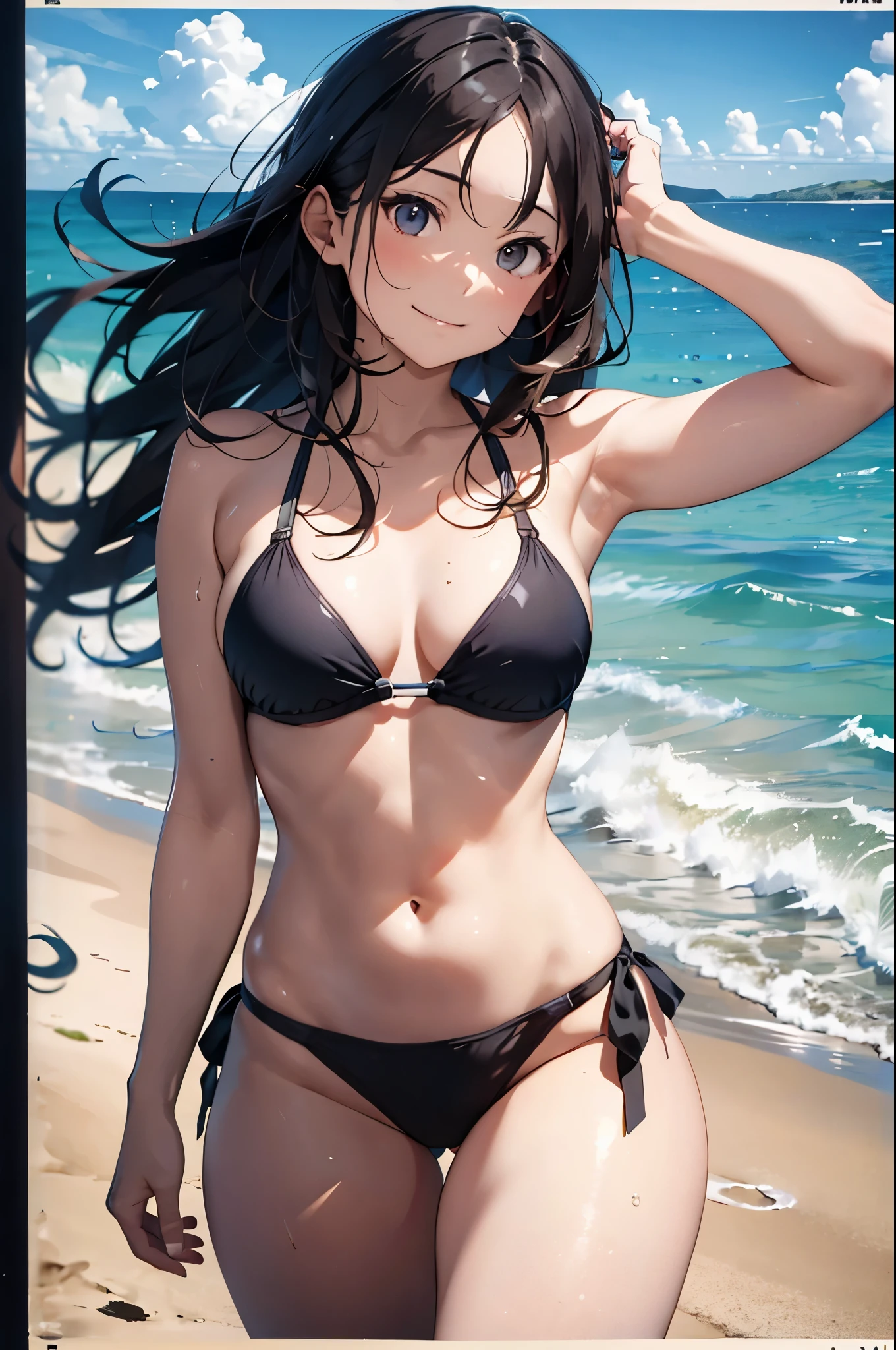 High resolution、4K,Create a realistic image of a beautiful woman in a swimsuit standing by the seaside. The woman has long, wavy hair, with sun-kissed skin, and is smiling warmly. She wears a stylish, modern bikini in a vibrant color, and the background shows a clear blue sky, gentle waves, and a sandy beach. The overall atmosphere is bright and summery.
Seaweed、Seaweed、Seaweed、Seaweed、Seaweed、Seaweed、Seaweed、