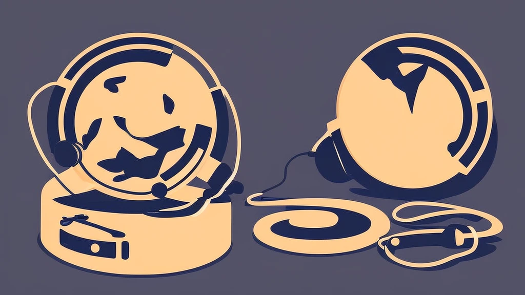 Listening to music illustration、headphone、hoodie、smile、Pop atmosphere