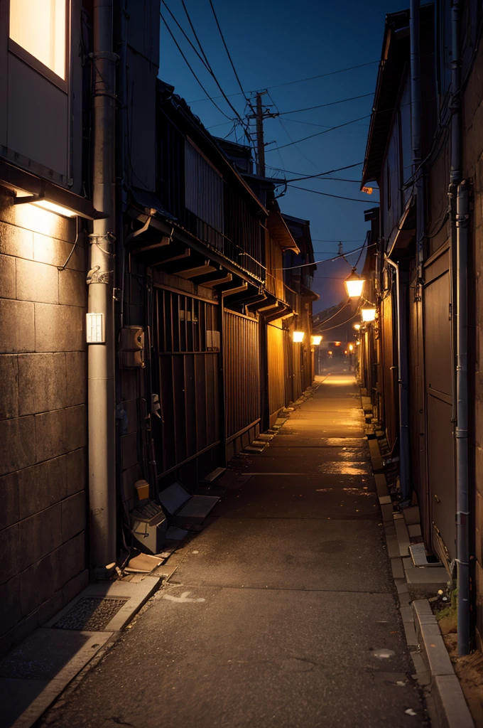 night、Back Alley、真night中、hard、concrete、factory