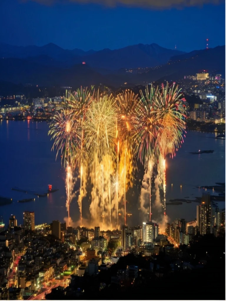 Japanese Landscape、firework、Real Stick、Real、4K、8K、High Definition、16K