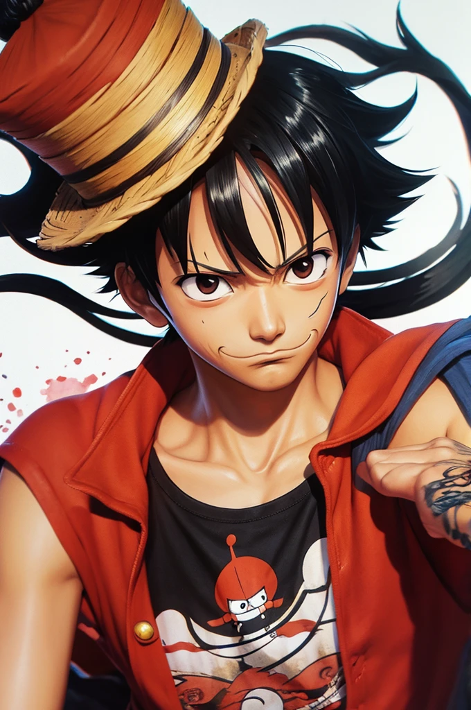 Luffy ink painting