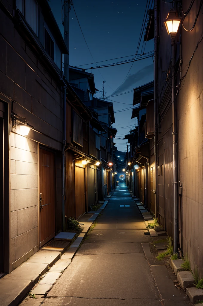 night、Back Alley、真night中、hard、concrete、City