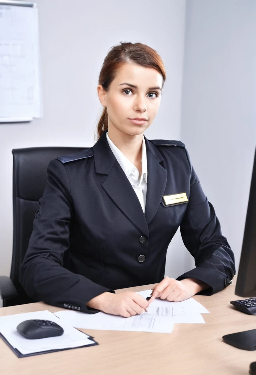 woman as security in office