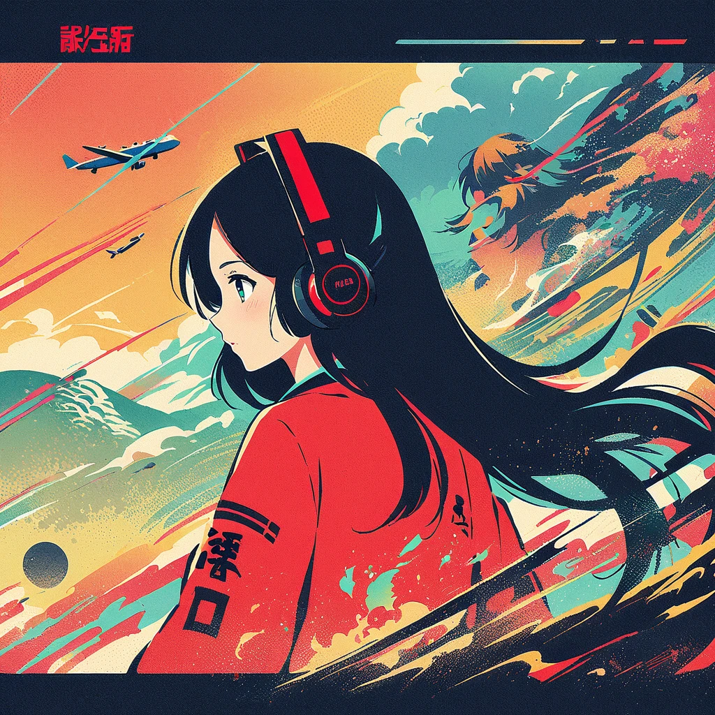 illustration, glitch art, digital noise, hatsune miku, deep and charming eyes, super verbose, hatsune miku vestindo um terno branco, American comic style, amazing momentum，The girl in red, rear focus, long flowing black hair, Chinese painting, InkStyle. four seasons, Visual effects, warm colours, Distortion-free composition, romantic, smooth lines, plane screen, hd textures, visual heat, and tranquility.