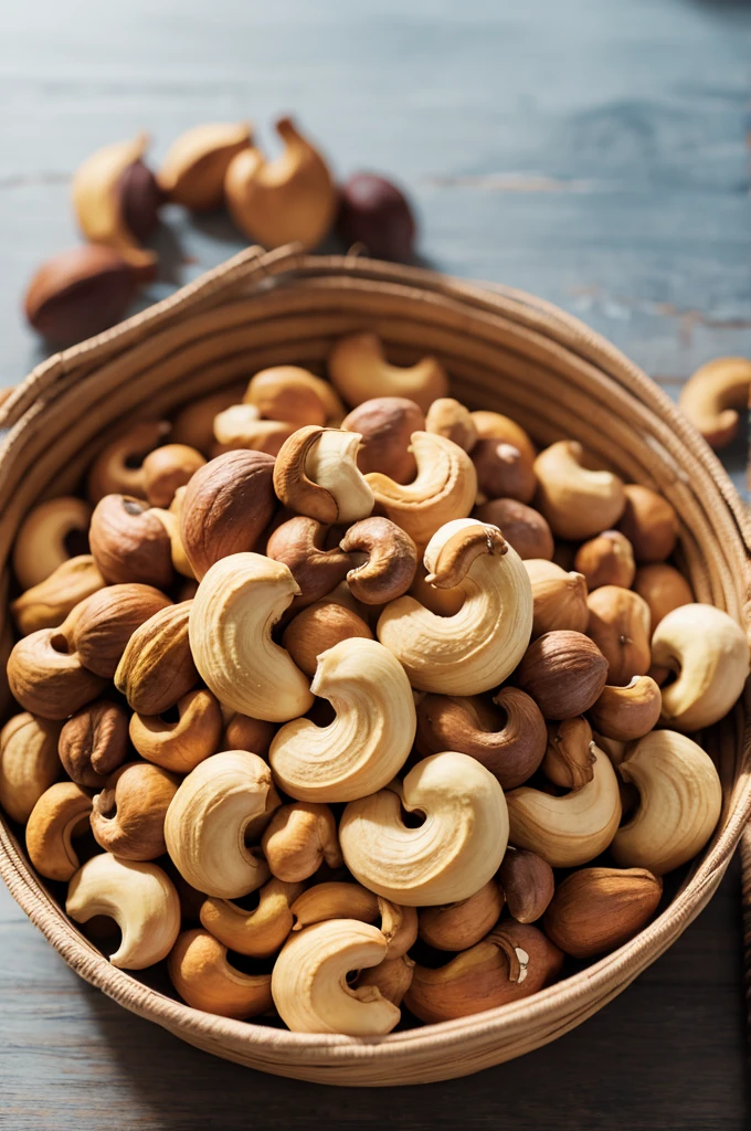 Various cashew fruits
