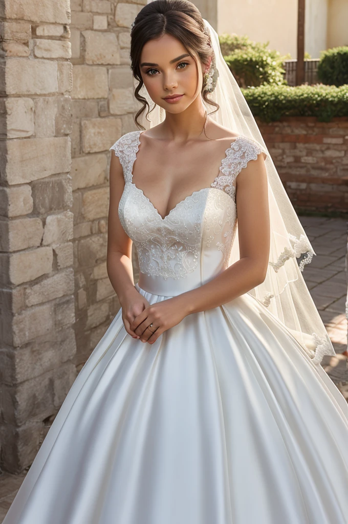 girl in wedding dress