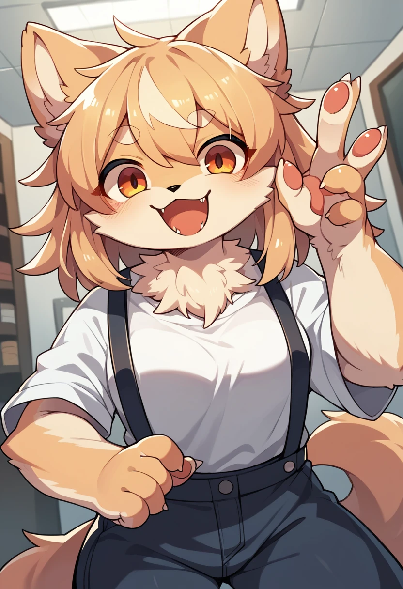 Ultra-high resolution, Detailed Background, museum, boy, girl, Happy, Joyful, Absurd(Photos of solo travelers)(kemono, Furry Personification),