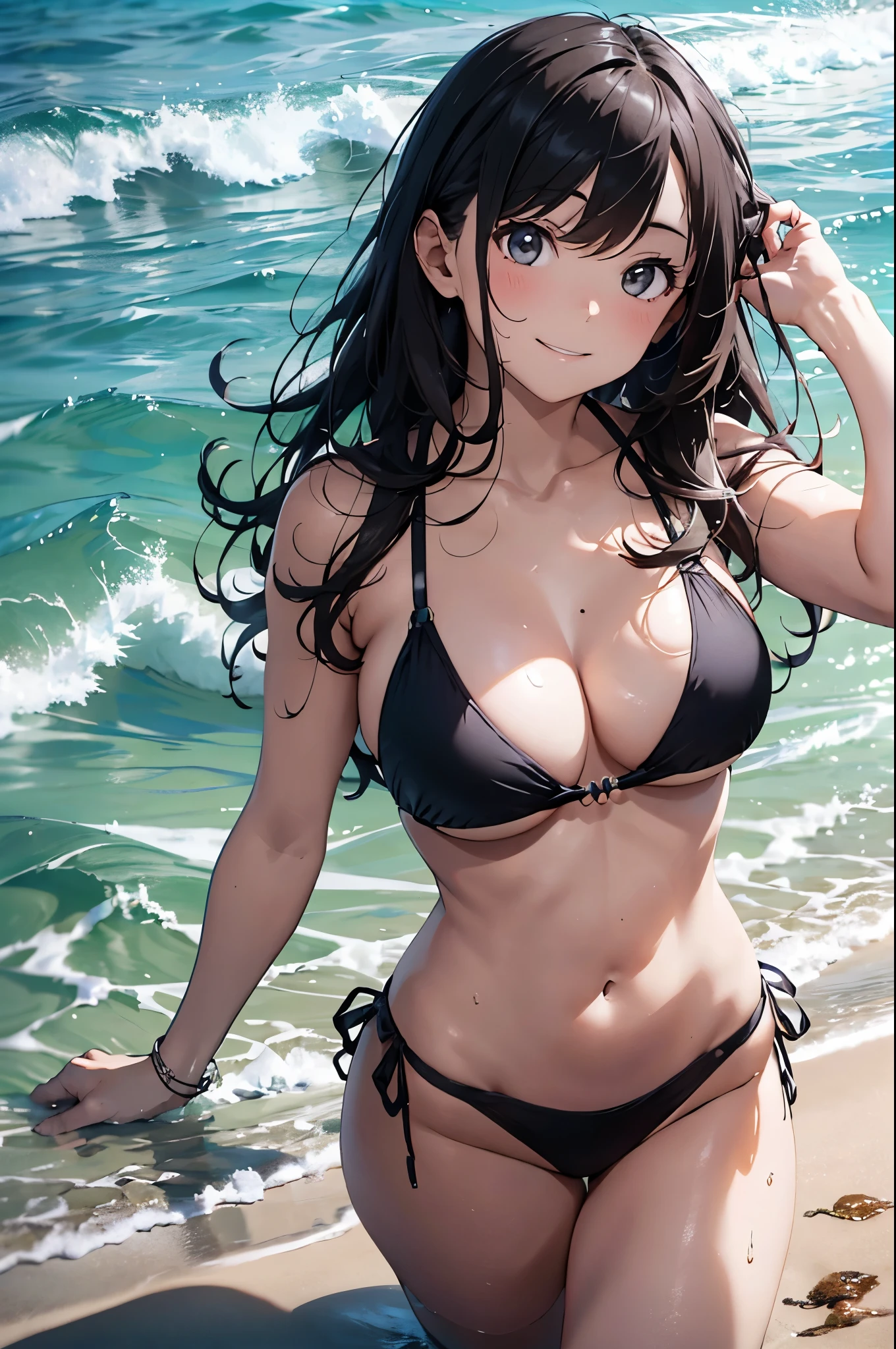 High resolution、4K,Create a realistic image of a beautiful woman in a swimsuit standing by the seaside. The woman has long, wavy hair, with sun-kissed skin, and is smiling warmly. She wears a stylish, modern bikini in a vibrant color, and the background shows a clear blue sky, gentle waves, and a sandy beach. The overall atmosphere is bright and summery.
Seaweed、Seaweed、Seaweed、Seaweed、Seaweed、Seaweed、Seaweed、