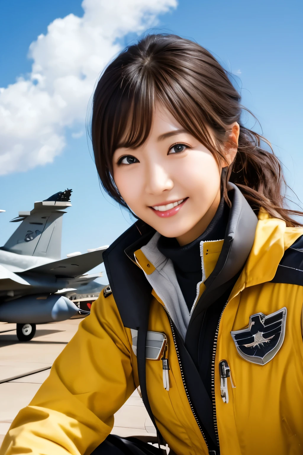 Female pilots in fighter jets、