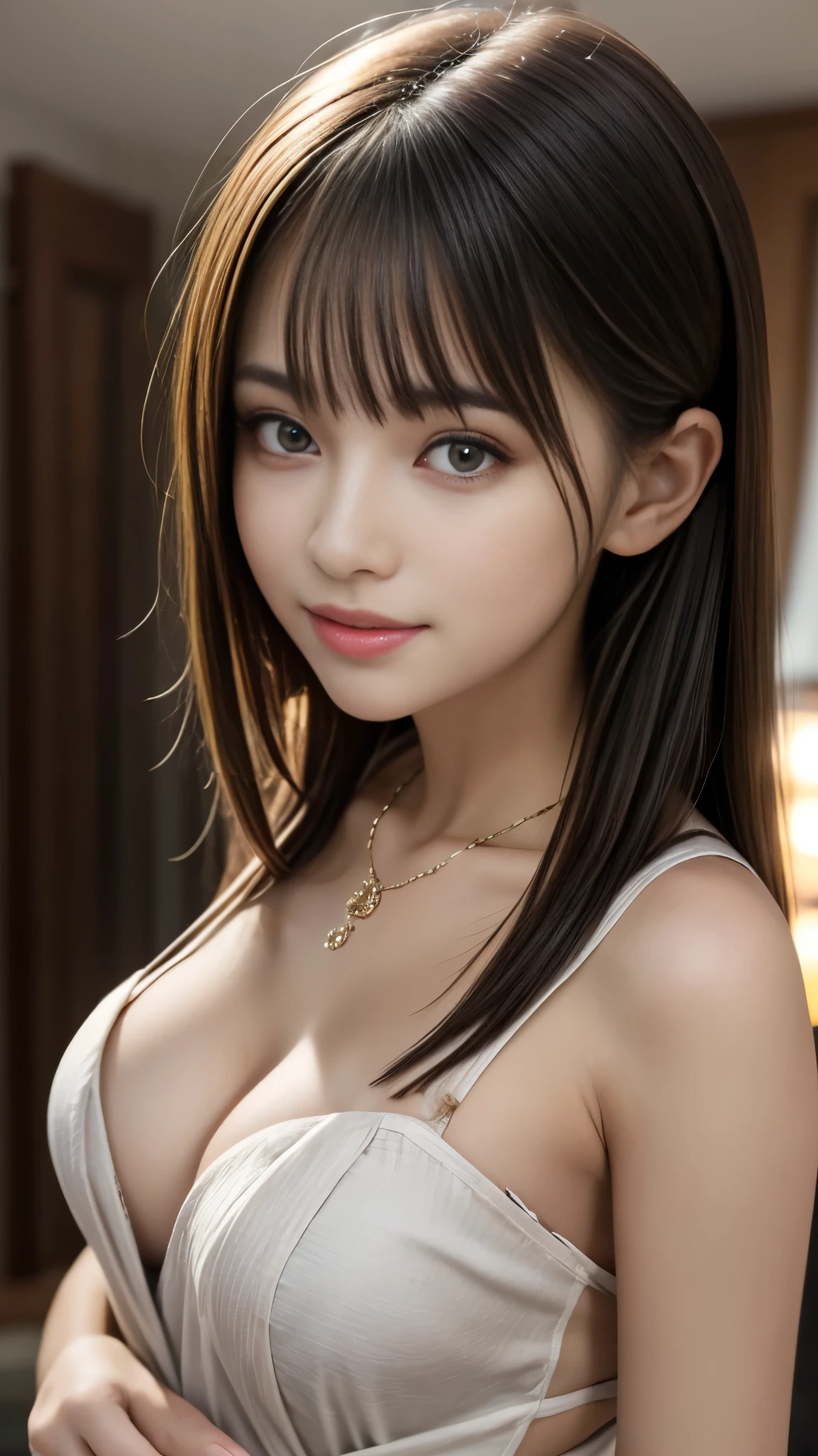 Great quality, masterpiece:1.2, High Resolution, (One beautiful girl, Idol:1.3), blush, (Captivating smile:0.8), Star Student, chinese hanfu, hair accessory, necklace, jewelry, beauty, Slender body line, Beautiful breasts, Tight waist, Tyndall effect, Realistic, Shadow Room, Light Edge, Two-tone Lighting, (Skin with attention to detail: 1.2), 8K Ultra HD, SLR, Soft Light, high quality, Volumetric lighting, snap shot, 8K, Background Blur, real person, (Detailed eyes and face:1.3, Professional photography techniques),