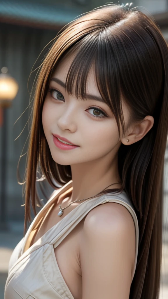 Great quality, masterpiece:1.2, High Resolution, (One beautiful girl idol:1.3, :1.5), blush, (Captivating smile:0.8), Star Student, ((Cute Chinese Hanfu)), hair accessory, necklace, jewelry, beauty, Slender body line, Beautiful breasts, Tight waist, Tyndall effect, Realistic, Shadow Room, Light Edge, Two-tone Lighting, (Skin with attention to detail: 1.2), 8K Ultra HD, SLR, Soft Light, high quality, Volumetric lighting, snap shot, 8K, Background Blur, real person, (Detailed eyes and face:1.3, Professional photography techniques),