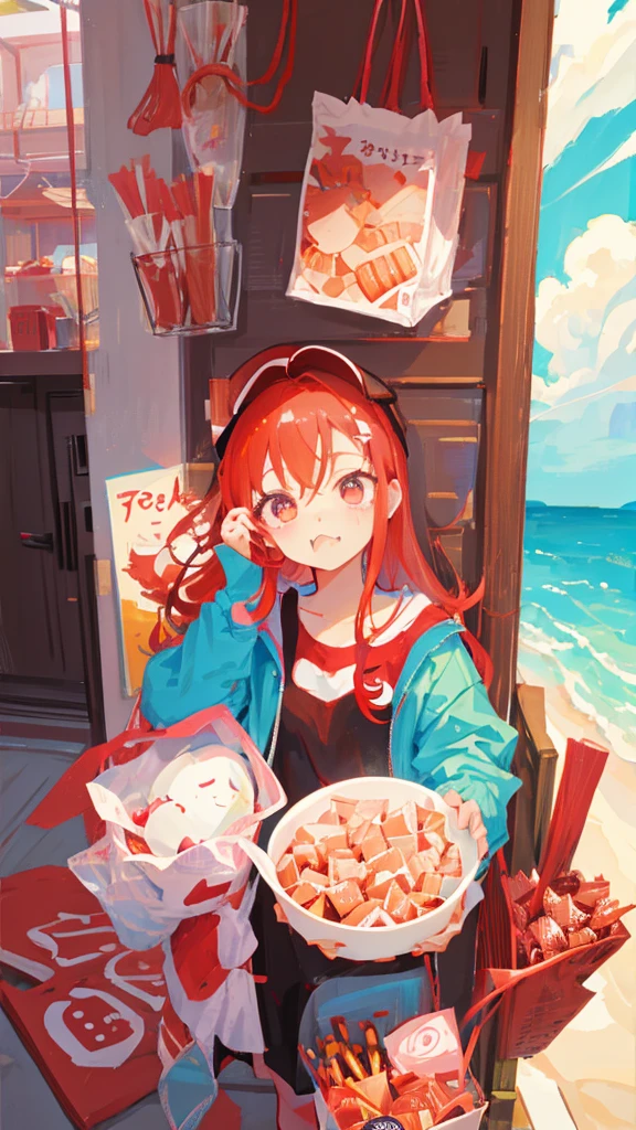 Image of Suou Tsukasa、I'm eating sweets、cute、Red-haired boy