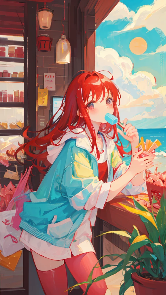 Image of Suou Tsukasa、I'm eating sweets、cute、Red-haired boy