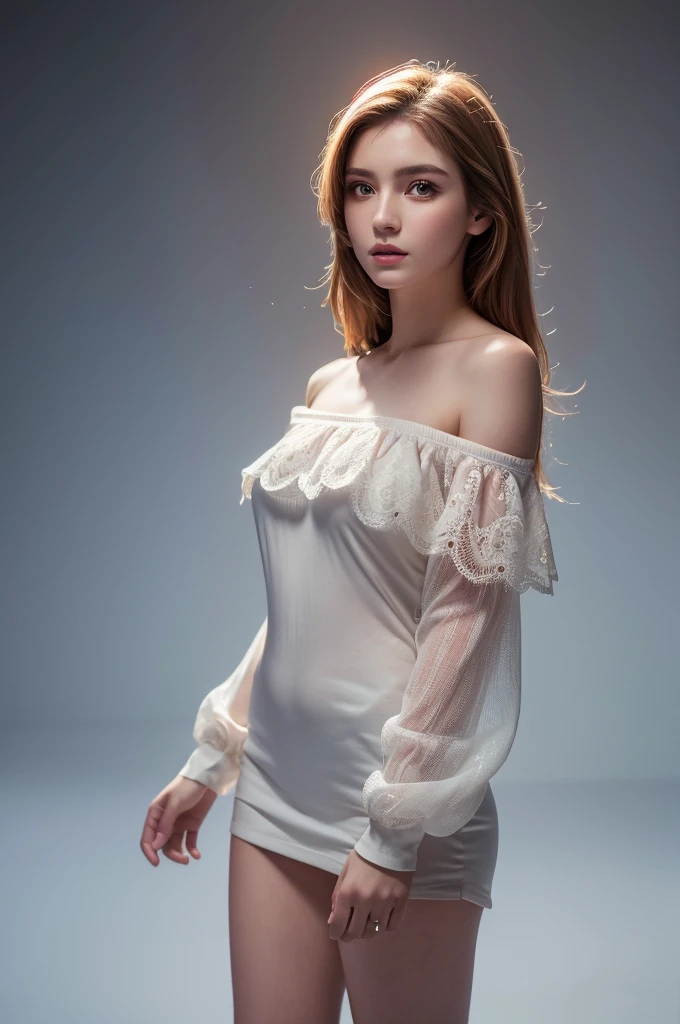 Highest quality, masterpiece, High resolution, 1 Girl,Tyndall effect,Realistic,,(High definition skin:1.2), 8K UHD, , Frank, High resolution, 4K, 8K,Off the shoulder,Full body photo.Real