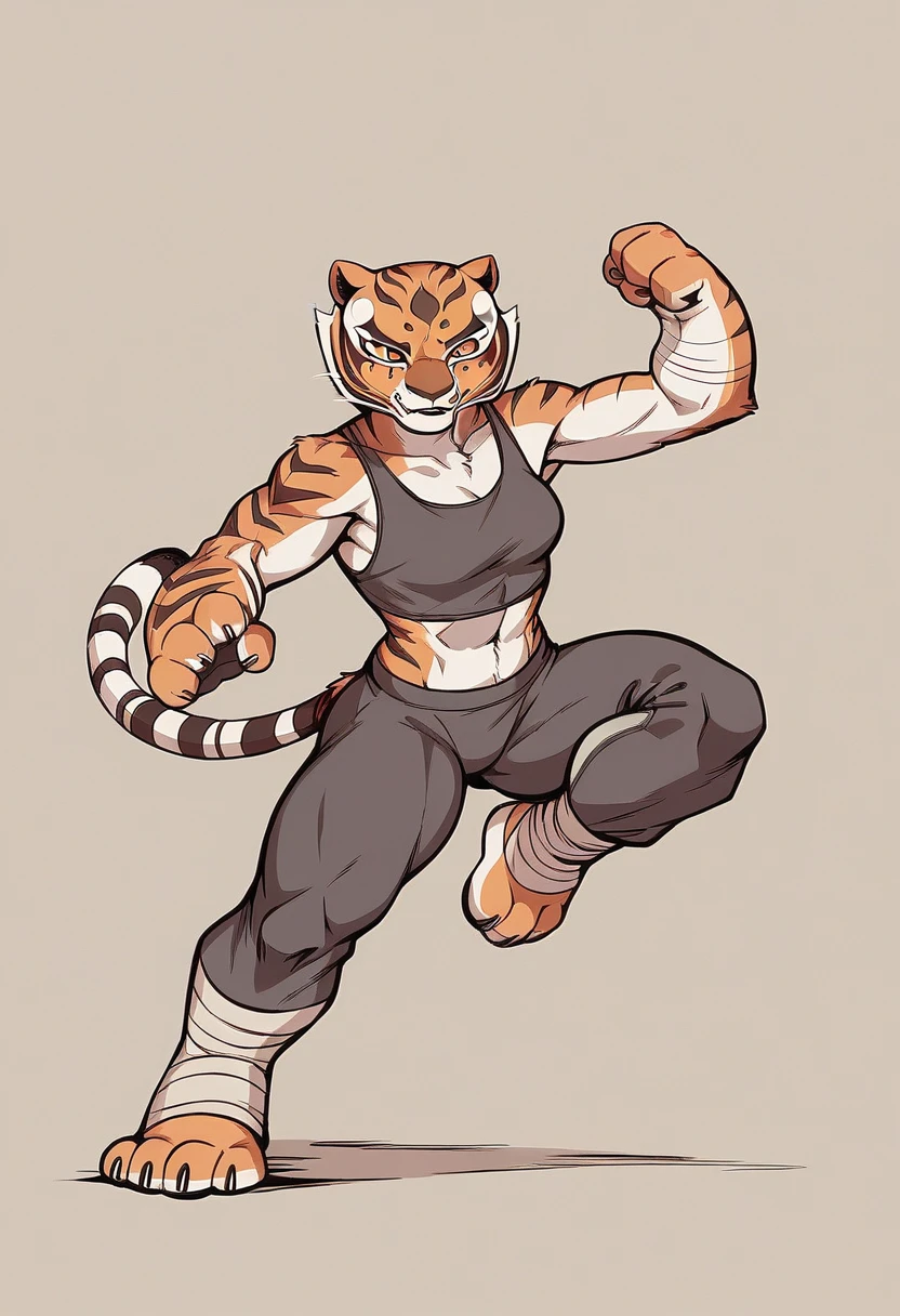 Kung Fu Panda, Master Tigress, Pose, Yoga